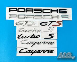 Надпис Porsche, емблема, бадж, порше, Cayenne, panamera, turbo s, gts