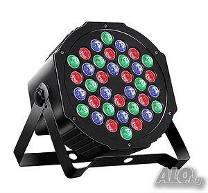 🎉 Проектор за Сценични Светлини, LED, RGB Осветление, Дистанционно Управление 🌟