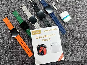✨ Комплект Smart Часовник + TWS Слушалки W26 Pro Max ULTRA - Това Ви Трябва за Здравословен Живот ✨
