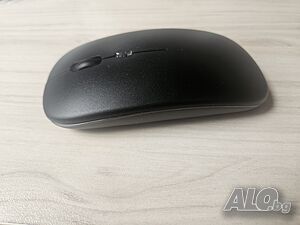 Безжична оптична мишка на батерии (Ергономична / Matte Black)