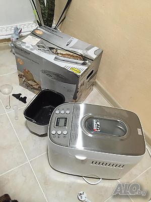 Домашна Хлебопекарна с 2 бъркалки SilverCrest 850 вата - 3 год гаранция