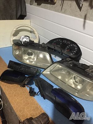 Фарове за Ауди А6 Ц5 Audi A6 C5 Hella Original! Километраж. Спортен волан, касетофон, огледала