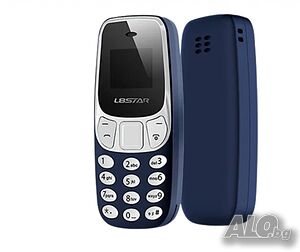 Мини мобилен телефон L8STAR BM10 - Dual SIM, с Bluetooth, Цвят - Черен