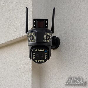 Тройна Smart WiFi безжична IP камера с 12MP и нощно виждане