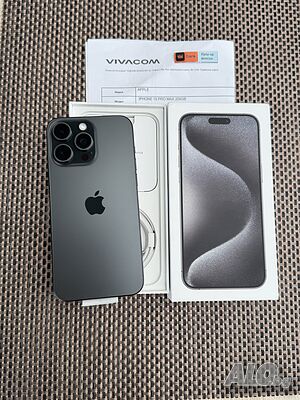 Нов!24м ГАр /ЛИзинг/ iPhone 15 Pro Max 256Gb Black Titanium