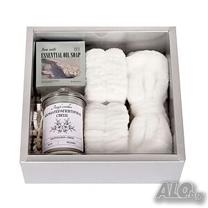 5643 Луксозен СПА комплект с ароматна свещ и сапун Sea Salt