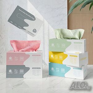5649 Микрофибърни кърпи в кутия, 20 броя
