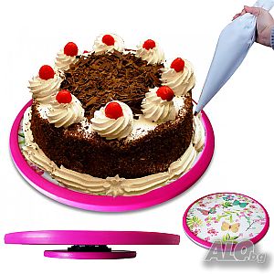 444 Въртяща поставка за торта работна стойка за торта декорация на сладкиши