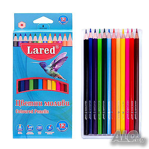 1690 Цветни моливи за рисуване 12 цвята Lared