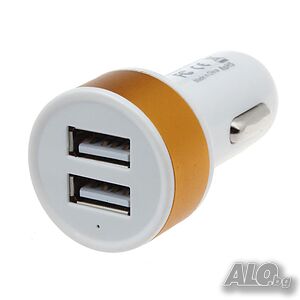 3655 Универсално USB зарядно за запалка на кола с 2 USB порта