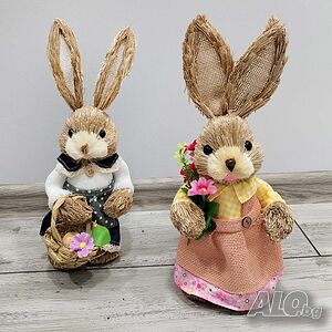 4401 Декоративен великденски заек за украса и декорация, 35 см