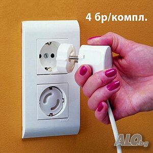 471 Защитна капачка за контакт 4 бр в комплект тапи предпазители за контакти