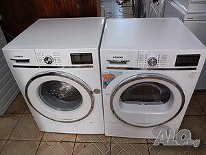 Комплект пералня и сушилня с термопомпа Siemens IQ 890 2годиниГаранция