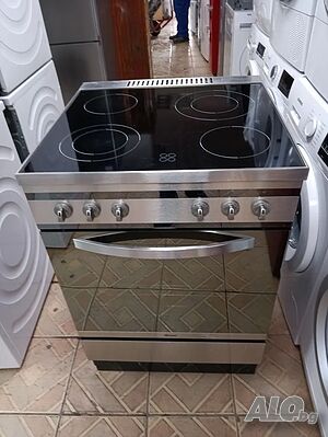 Иноксова свободно стояща печка скерамичен плот Gram 2 години Гаранция!
