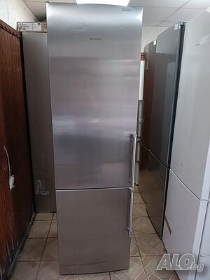 Иноксов комбиниран хладилник с фризер Siemens с 2 години гаранция!