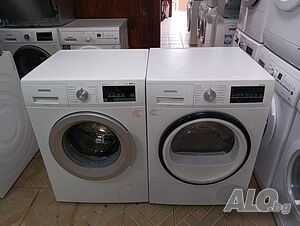 Комплект пералня и сушилня с термопомпа Сименс Siemens IQ 500 A+++ 8кг