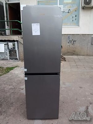Чисто нов иноксов хладилник с фризер Gorenje No Frost 2години гаранция