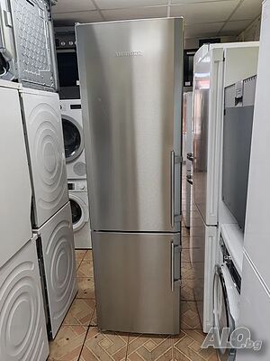 Иноксов комбиниран хладилник с фризер Liebherr А+++ Made in Germany No Frost с 2 години Гаранция!