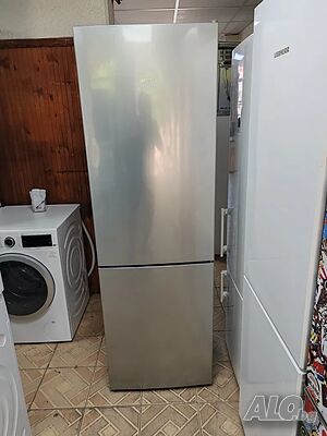 Като нов иноксов комбиниран хладилник с фризер Сименс Siemens А+++ 2 години Гаранция!