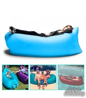 Самонадуващо се легло подходящо за планина и море Lazy Bag / Размери: 240 см * 75 см * 50 см;