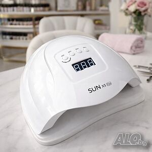 Елегантна и компактна UV LED лампа за нокти SUN5 с висока мощност-48W; Авто сензор за включване/изкл