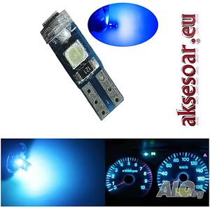 Нови 10 бр. малки габаритни крушки за арматурно табло T5 LED супер ярък 3030 LED осветление в кола