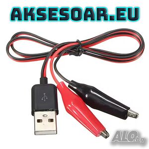 Нова тестова сонда преходник от USB към кабели със захващащи скоби тип „крокодил“ за мултицет кола