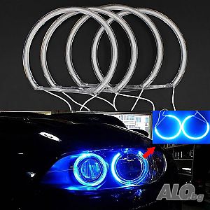 4 броя Ангелски очи Angel Eyes BMW E36 E38 E39 E46 3 5 7 Серия сини светлини