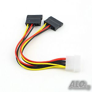 Нов 4 Pin IDE за Serial ATA SATA HDD захранващ кабел за твърд диск и CD разклонител букса букси