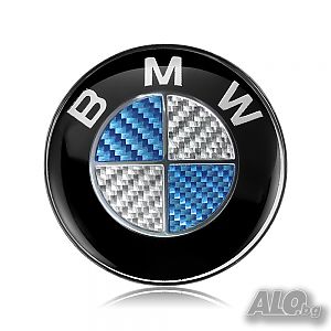 Емблема за волана на автомобил с логото на BMW 45мм E46 E30, лепяща оригинална син бял цвят