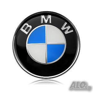 Емблема за волана на автомобил с логото на BMW 45мм E46 E30, лепяща оригинална син бял цвят