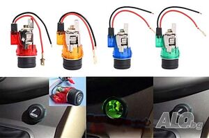 Професионална преносима 12V 120W запалка и гнездо за цигари за кола щепсел контакт щекер букса