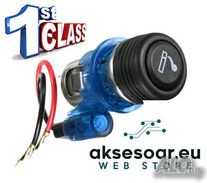 12V 120W запалка гнездо за цигари за кола щепсел контакт щекер букса куплунг бутон букси с два пина