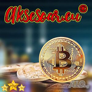 Позлатени биткойн монети за колекция сувенири за познавачи на Bit Coin криптовалутата монета
