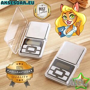 Кантарче 200g/300g/500g x 0,01g цифрова мини джобна електронна везна с висока прецизност за бижута