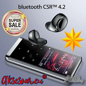 Нов Bluetooth MP3 плейър HIFI мп3 player музика MP4 Media FM радио Рекордер Вграден двоен микрофон
