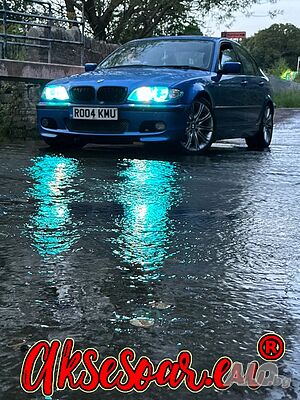 Ангелски очи многоцветни RGB LED Фарове Angel Eyes за кола 2x131 и 2x146 mm за BMW E36 E39 E46