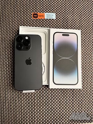 НОВ, НЕактивиран ⚠️ iPhone 14 Pro Лизинг от 52лв/м / Space black / 128гб черен