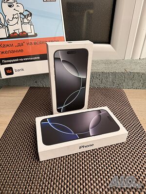 1tb❗ НЕразпечатан❗️ iPhone 16 Pro Max Лизинг от 105лв/мес Гаранция❗️1000GB❗️ Black / White Titanium
