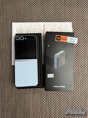 24м ГАРАНЦИЯ❗️ 512GB ⚠️SAMSUNG Z flip 6 Лизинг от 53лв/м / BLUE син