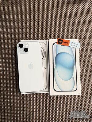 256GB❗️100% battery 🔋 IPhone 15 Blue ❗️Лизинг от 19€/м ❗️КАТО НОВ❗️