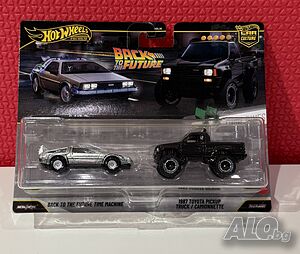 🔥 Hot Wheels Premium Back To The Future Time Machine | Запечатан Колекционерски Комплект 🔥