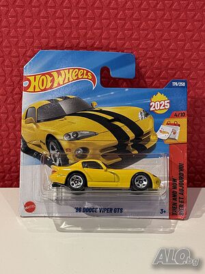 🔥 Hot Wheels ’96 Dodge Viper GTS | Ново / Sealed | Колекционерска количка
