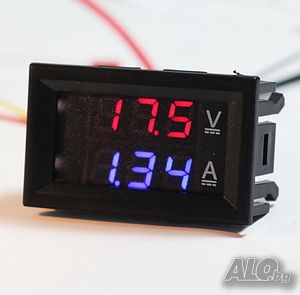 Волтметър и Амперметър /комбинирани/ 100V 10А