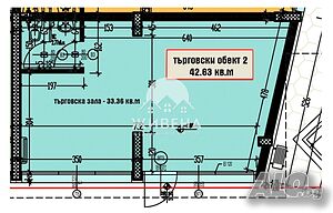 Продава офис, търговско помещение в кв. Аспарухово