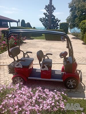 Електрическа четириколка със соларен покрив (4-местна, 1500W, като нова)