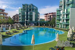 Луксозно Студио с Тераса и Морска Гледка за 4 души* 43 квадрата*****HOTEL PRIMORSKO DEL SOL*****
