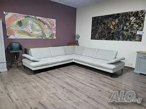 ПРОМОЦИЯ!!! Сиво-бежов ъглов диван от плат Dieter Knoll ZE-EM20075