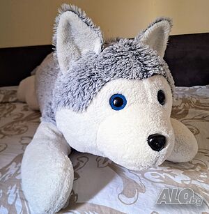 Голяма плюшена играчка куче 110 см