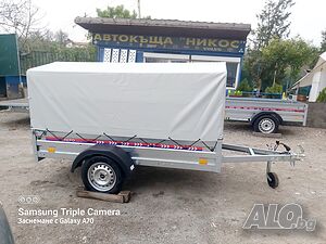 Туристическо ремарке REPO RRS PRO с брезент и шпригли до 750кг.